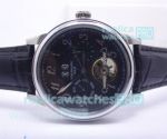 Copy Patek Philippe Grand Complications Black Dial Silver Bezel Watch